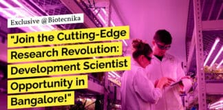 "Join the Cutting-Edge Research Revolution: Development Scientist Opportunity in Bangalore!"
