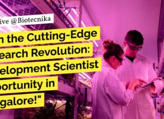 "Join the Cutting-Edge Research Revolution: Development Scientist Opportunity in Bangalore!"
