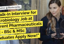 "Walk-In Interview for Microbiology Job at Torrent Pharmaceuticals Ltd - BSc & MSc Graduates Apply Now!"