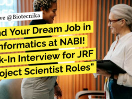 "Land Your Dream Job in Bioinformatics at NABI! Walk-In Interview for JRF & Project Scientist Roles"