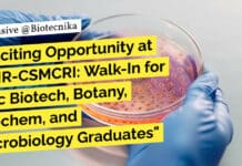 "Exciting Opportunity at CSIR-CSMCRI: Walk-In for BSc Biotech, Botany, Biochem, and Microbiology Graduates"