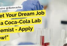 "Get Your Dream Job as a Coca-Cola Lab Chemist - Apply Now!"