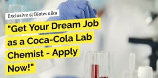 "Get Your Dream Job as a Coca-Cola Lab Chemist - Apply Now!"