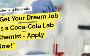 "Get Your Dream Job as a Coca-Cola Lab Chemist - Apply Now!"