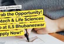 "Grab the Opportunity! Biotech & Life Sciences Job at ILS Bhubaneswar - Apply Now!"