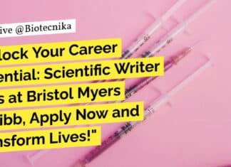 "Unlock Your Career Potential: Scientific Writer Jobs at Bristol Myers Squibb, Apply Now and Transform Lives!"