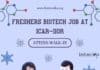Freshers Biotech Job at ICAR-IIOR – Attend Walk-In-Interview Freshers Biotech Job ICAR-IIOR
