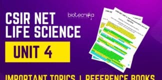 CSIR NET Life Science UNIT 4