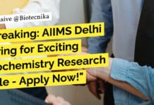 "Breaking: AIIMS Delhi Hiring for Exciting Biochemistry Research Role - Apply Now!"