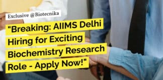 "Breaking: AIIMS Delhi Hiring for Exciting Biochemistry Research Role - Apply Now!"