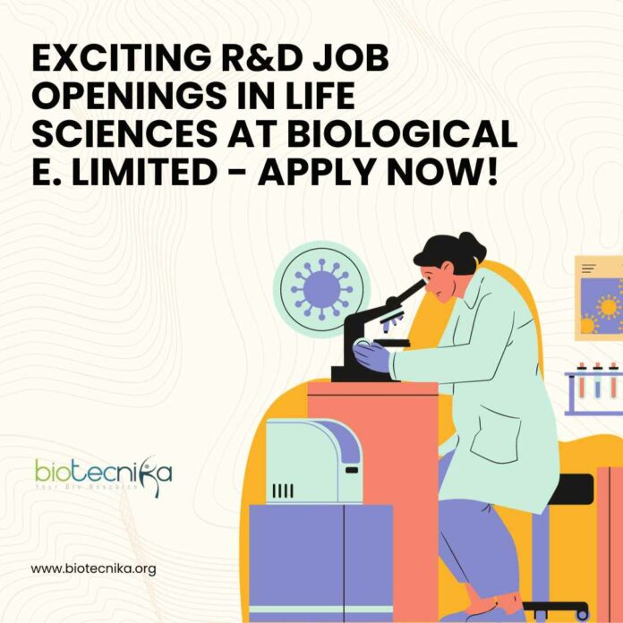 R&D Life Sciences Job