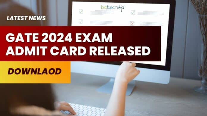 GATE 2024 Admit Card