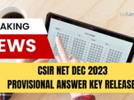 CSIR NET Dec 2023 Provisional Answer Key Released by NTA – Check Now CSIR Dec Answer Key