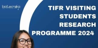 TIFR Visiting Students Research Programme 2024 - Applications Open