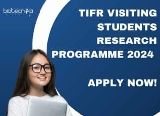 TIFR Visiting Students Research Programme 2024 - Applications Open