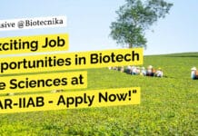 "Exciting Job Opportunities in Biotech Life Sciences at ICAR-IIAB - Apply Now!"