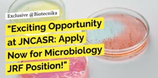 "Exciting Opportunity at JNCASR: Apply Now for Microbiology JRF Position!"