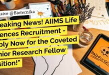 "Breaking News! AIIMS Life Sciences Recruitment - Apply Now for the Coveted Senior Research Fellow Position!"