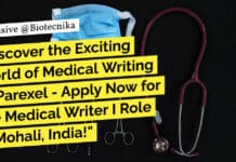 "Discover the Exciting World of Medical Writing at Parexel - Apply Now for the Medical Writer I Role in Mohali, India!"