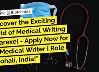 "Discover the Exciting World of Medical Writing at Parexel - Apply Now for the Medical Writer I Role in Mohali, India!"