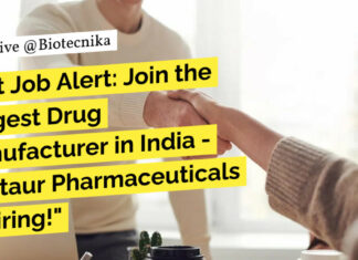 "Hot Job Alert: Join the Largest Drug Manufacturer in India - Centaur Pharmaceuticals is Hiring!"
