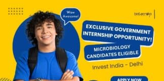 Govt Intern Opportunity for Microbiology - Apply Now!