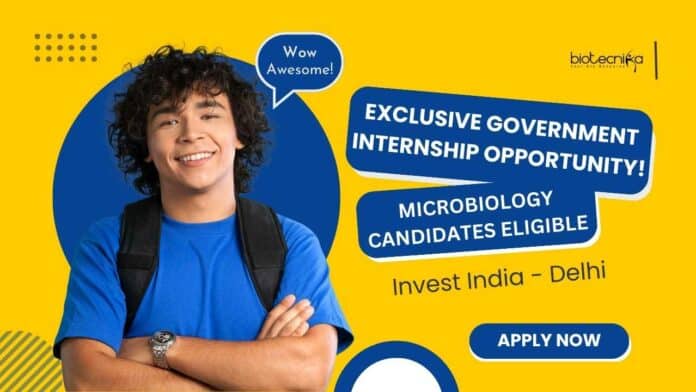 Govt Intern Opportunity for Microbiology - Apply Now!