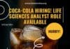 Coca-Cola Hiring! Life Sciences Analyst Role Available Coca-Cola Life Sciences Analyst Job Opening