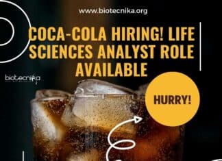Coca-Cola Life Sciences Analyst Job Opening