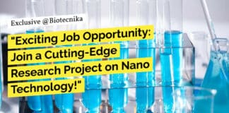 "Exciting Job Opportunity: Join a Cutting-Edge Research Project on Nano Technology!"
