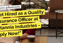 "Get Hired as a Quality Assurance Officer at Britannia Industries - Apply Now!"