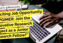 "Exciting Job Opportunity at PGIMER: Join the Innovative Research Project as a Junior Research Fellow!"