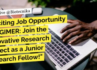 "Exciting Job Opportunity at PGIMER: Join the Innovative Research Project as a Junior Research Fellow!"