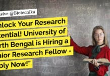 "Unlock Your Research Potential! University of North Bengal is Hiring a Junior Research Fellow - Apply Now!"