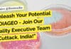"Unleash Your Potential at DIAGEO - Join Our Quality Executive Team in Cuttack, India!"