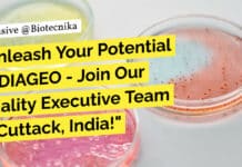 "Unleash Your Potential at DIAGEO - Join Our Quality Executive Team in Cuttack, India!"