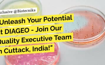"Unleash Your Potential at DIAGEO - Join Our Quality Executive Team in Cuttack, India!"