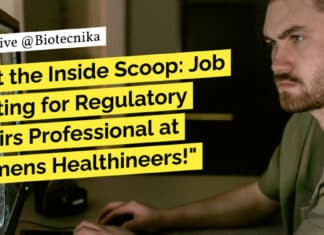 Life Sciences Job Opportunity! Regulatory Affairs Professional at Siemens Healthineers!