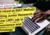 Get Hired at INST Mohali! MSc Life Sciences & MTech Biotech Apply for JRF Position "Get Hired at INST Mohali! Exciting Junior Research Fellow (JRF) Job in Nanoscience and Technology"