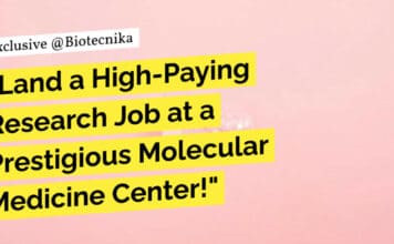 "Land a High-Paying Research Job at a Prestigious Molecular Medicine Center!"