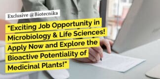 JNU Project Vacancy Available - MSc Microbiology & Life Sciences Apply