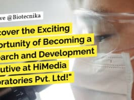 Urgent Hiring: R&D Executive at HiMedia Laboratories Pvt. Ltd For Life Sciences & Biotech "Discover the Exciting Opportunity of Becoming a Research and Development Executive at HiMedia Laboratories Pvt. Ltd!"