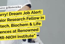"Hurry! Dream Job Alert: Junior Research Fellow in Biotech, Biochem & Life Sciences at Renowned ICMR-NIOH Institute"