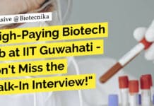 IIT Guwahati R&D JRF Job For Biotech, Life Sciences & Microbiology