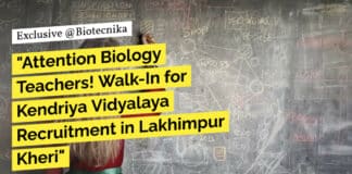 "Attention Biology Teachers! Walk-In for Kendriya Vidyalaya Recruitment in Lakhimpur Kheri"