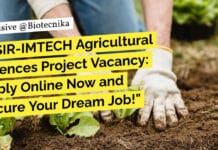"CSIR-IMTECH Agricultural Sciences Project Vacancy: Apply Online Now and Secure Your Dream Job!"