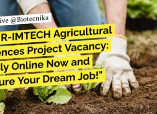 "CSIR-IMTECH Agricultural Sciences Project Vacancy: Apply Online Now and Secure Your Dream Job!"