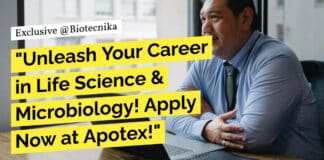 "Unleash Your Career in Life Science & Microbiology! Apply Now at Apotex!"
