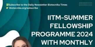 IITM-Summer Fellowship Programme 2024