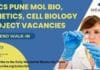 NCCS Pune Mol Bio, Genetics, Cell Biology Project Vacancies – Attend Walk-In-Interview NCCS Pune Mol Bio Job